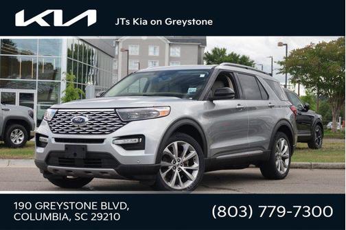 Iconic Silver Metallic 2021 Ford Explorer Platinum