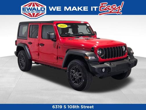 Firecracker Red Clearcoat 2025 Jeep Wrangler Sport