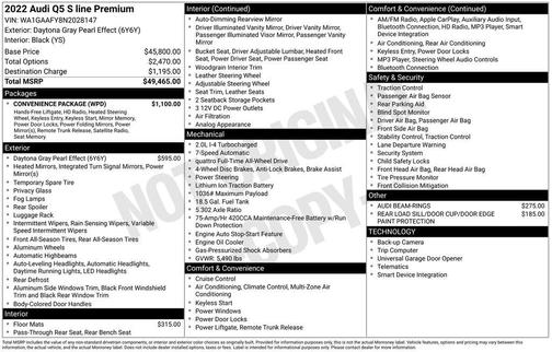 2022 Audi Q5 45 S line quattro Premium