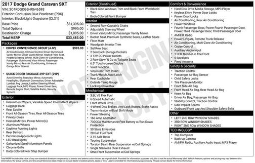 2017 Dodge Grand Caravan SXT