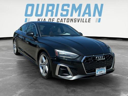 Brilliant Black 2021 Audi A5 Sportback 45 S Line Premium