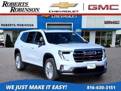 Glacier White Tricoat 2027 GMC Acadia FWD Elevation