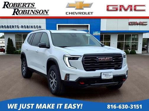 Summit White 2026 GMC Acadia AT4 AWD