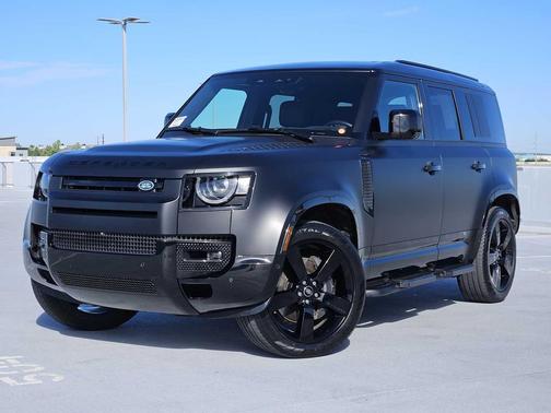 Santorini Black Metallic 2025 Land Rover Defender 110 P400 X-Dynamic SE