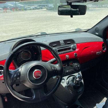 RED 2012 FIAT 500 Sport