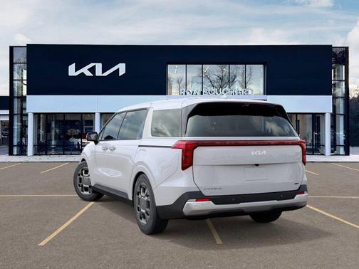 White 2026 Kia Carnival Hybrid EX