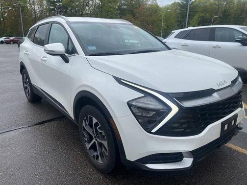 White 2023 Kia Sportage Hybrid EX