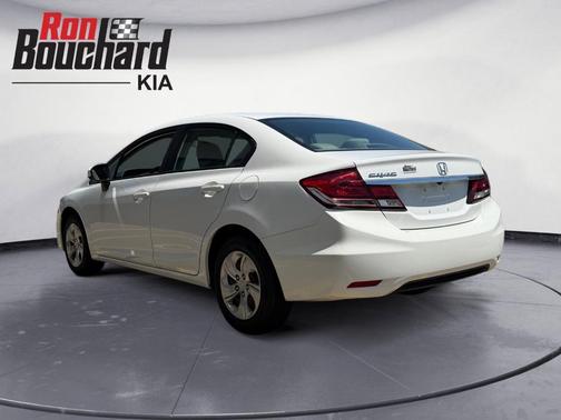 White 2015 Honda Civic LX