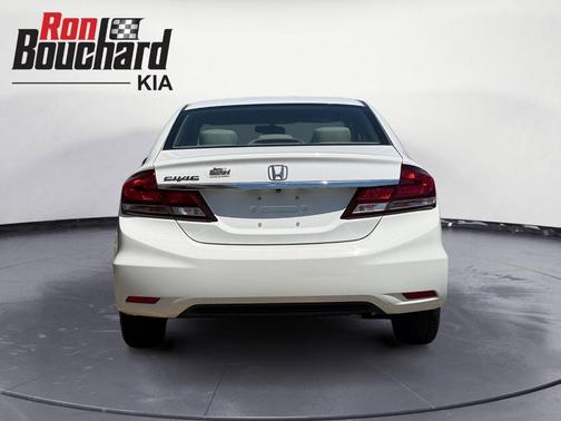 White 2015 Honda Civic LX