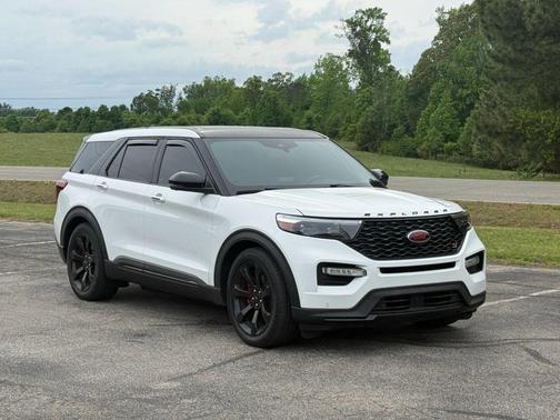 Star White Metallic Tri-Coat 2021 Ford Explorer ST