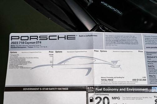 2023 Porsche 718 Cayman GT4