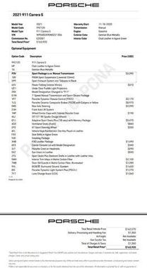 2021 Porsche 911 911 Carrera S