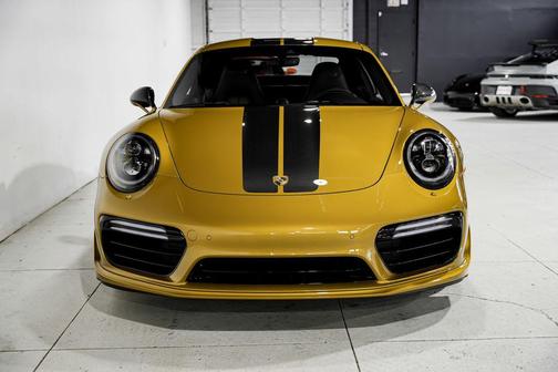 Saffron Yellow Metallic 2018 Porsche 911 Turbo S