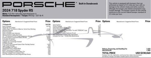2024 Porsche 718 Spyder RS