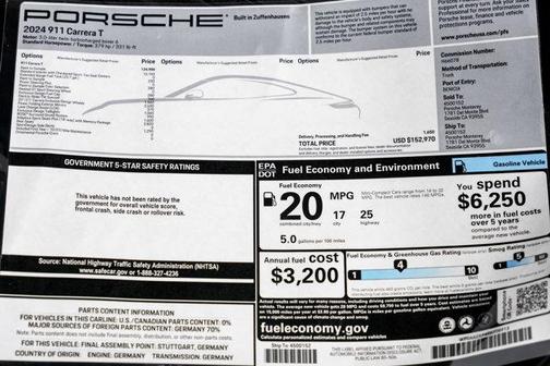 2024 Porsche 911 Carrera T