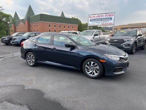 Blue 2017 Honda Civic EX
