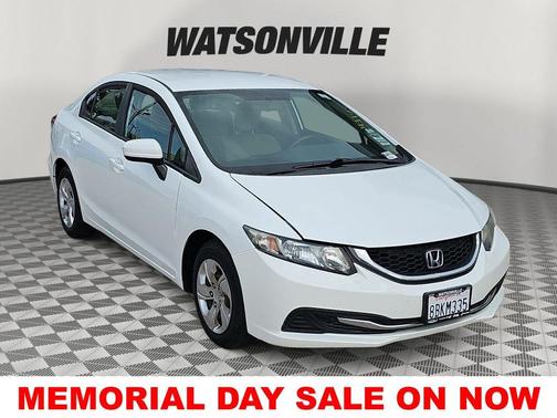 Taffeta White 2015 Honda Civic LX