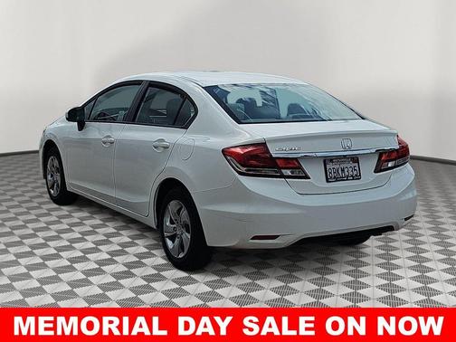 Taffeta White 2015 Honda Civic LX