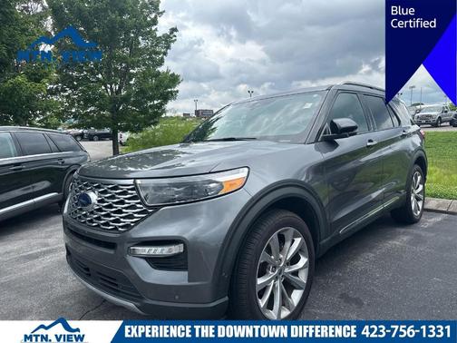 Gray Metallic 2021 Ford Explorer Platinum