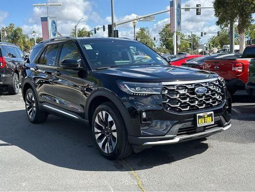 Black 2026 Ford Explorer Platinum