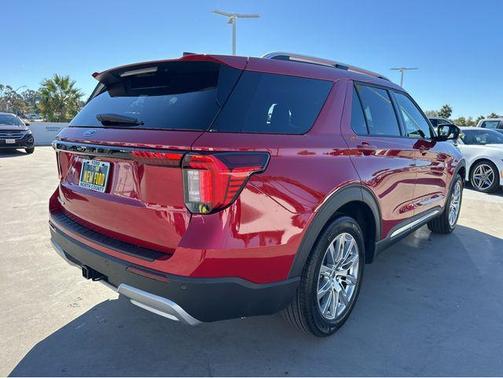 Red Metallic 2026 Ford Explorer Platinum