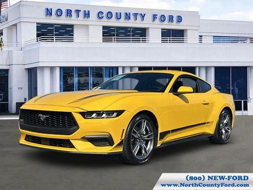 Yellow 2024 Ford Mustang EcoBoost
