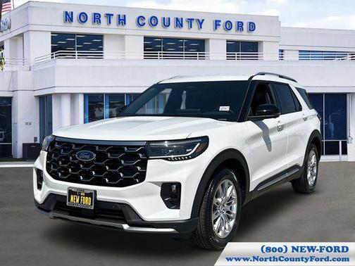 White 2026 Ford Explorer Platinum