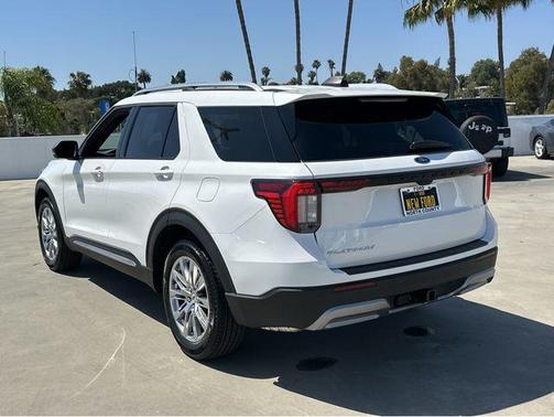 White 2026 Ford Explorer Platinum