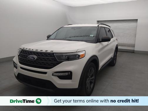 Star White Metallic Tri-Coat 2021 Ford Explorer XLT