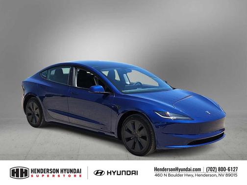 Blue 2025 Tesla Model 3 Long Range