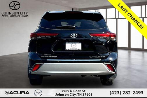 Midnight Black Metallic 2021 Toyota Highlander Platinum