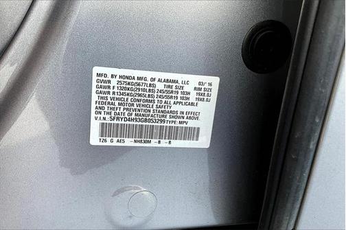2016 Acura MDX 3.5L w/Advance & Entertainment Pkgs