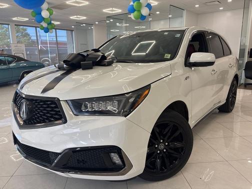 Platinum White Pearl 2020 Acura MDX 3.5L Technology & A-Spec Pkgs