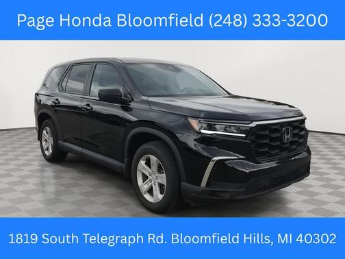 Crystal Black Pearl 2023 Honda Pilot AWD LX