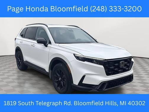 Platinum White Pearl 2024 Honda CR-V Hybrid Sport AWD