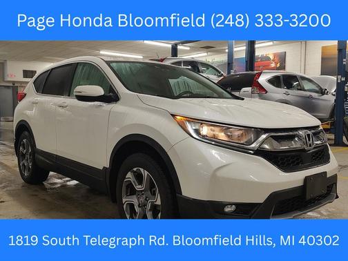 White Diamond Pearl 2018 Honda CR-V EX-L