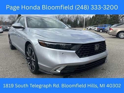 Solar Silver Metallic 2026 Honda Accord Hybrid Touring