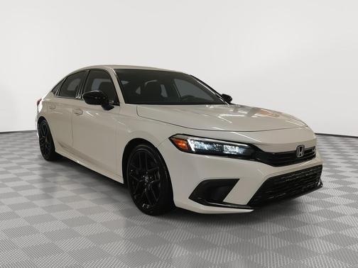 Platinum White Pearl 2023 Honda Civic Sport