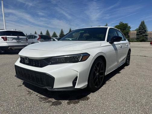Platinum White Pearl 2026 Honda Civic Sport