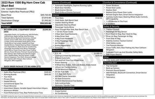 2023 RAM 1500 Big Horn