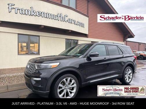 Black Metallic 2021 Ford Explorer Platinum
