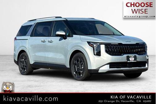 Ivory Silver 2026 Kia Carnival Hybrid EX