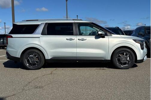 Ivory Silver 2026 Kia Carnival Hybrid EX