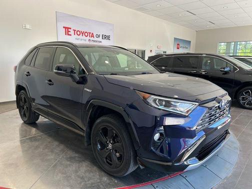 Blue Print w/Midnight Black Roof 2020 Toyota RAV4 Hybrid SE