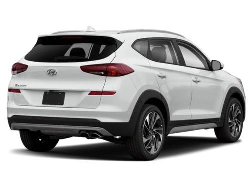 Cream White 2020 Hyundai TUCSON Sport
