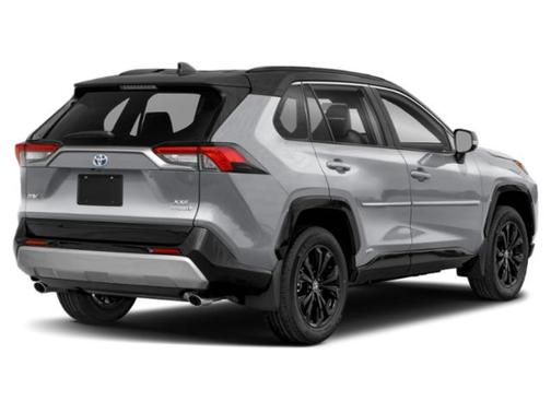 Silver Sky Metallic/Midnight Black Metallic 2024 Toyota RAV4 Hybrid SE