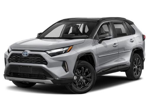 Silver Sky Metallic/Midnight Black Metallic 2024 Toyota RAV4 Hybrid SE