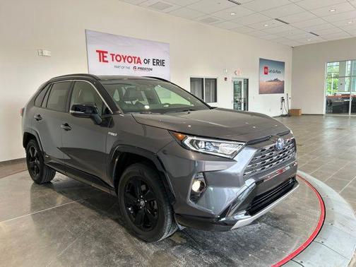 Magnetic Gray Metallic w/Black Roof 2019 Toyota RAV4 Hybrid SE