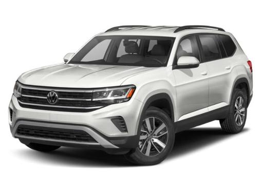 Red Metallic 2021 Volkswagen Atlas 3.6L SE w/Technology