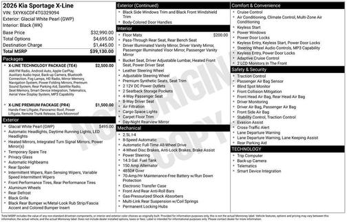 2026 Kia Sportage X-Line